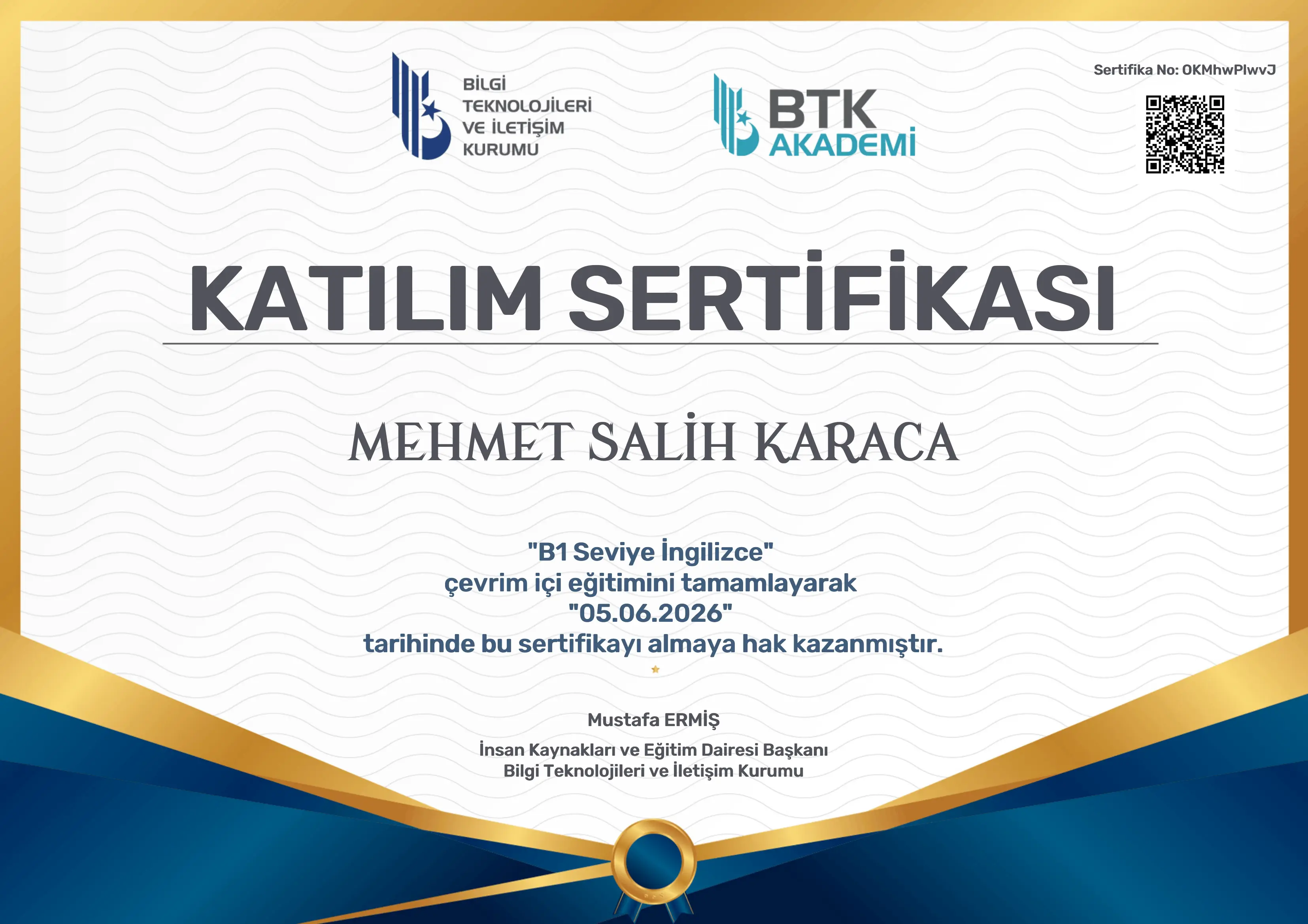 B1 Seviye İngilizce